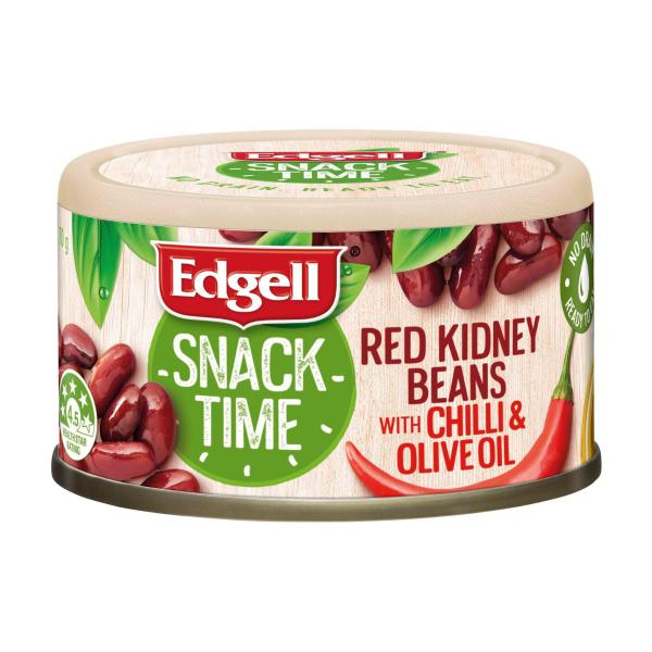 Snack Time Red Kidney Beans With Chilli & Olive Oil