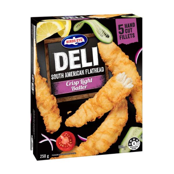 Frozen South Atlantic Flathead Crisp Light Batter Fillets 5 Pack