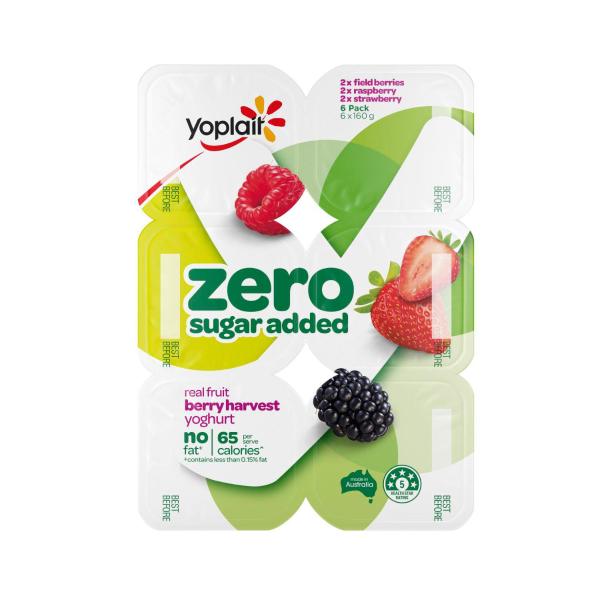 Zero No Added Sugar Berry Harvest Yoghurt 6 Pack