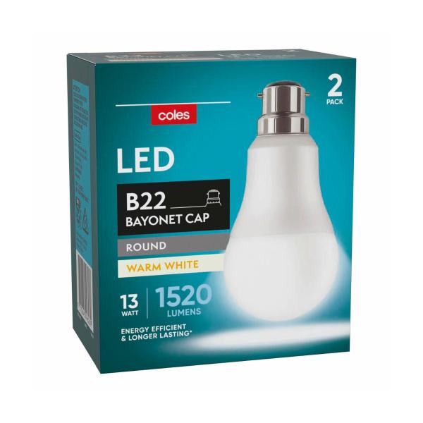 Light Globes Led Gls Bc 13w 1520lum 2700k