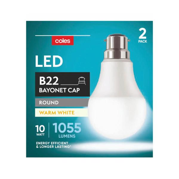 Light Globes Led Gls Bc 10w 1055lum 2700k