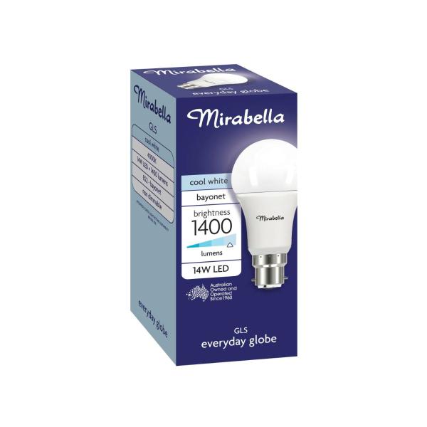 Gls BC Globe Cool White Led 14w 1400 Lumens