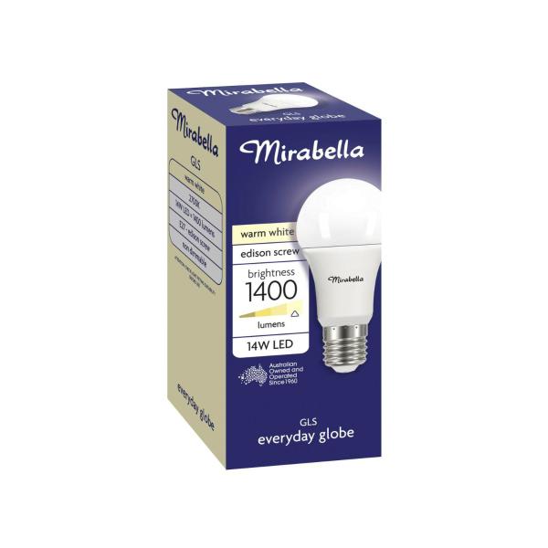 Gls Es Globe Warm White Led 14w 1400 Lumens