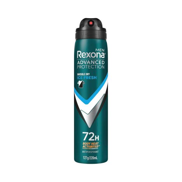 Men Deodorant 72hr Advanced Aerosol Invisible Ice Fresh