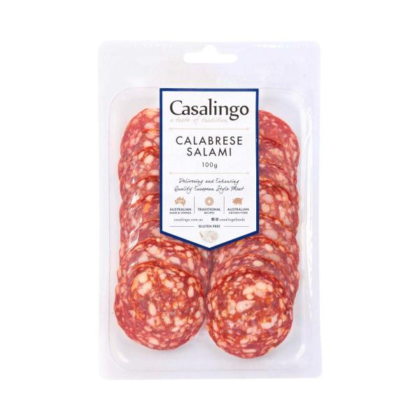 Salami Calabrese Sliced