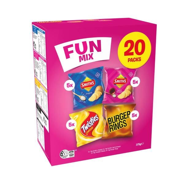 Fun Mix Chips Lunchbox Snacks Multipack 20 Pack