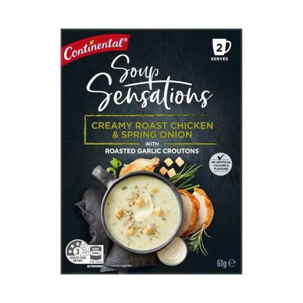 Sensation Creamy Roast Chicken Spring Onion Soup Serves 2