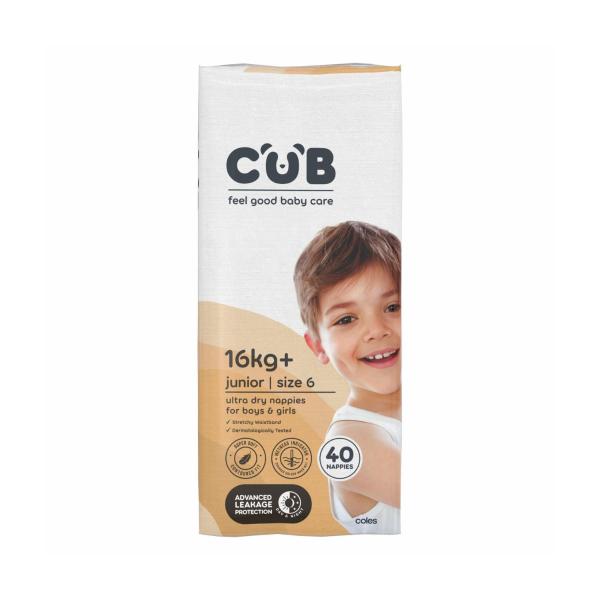 Nappies Unisex Junior Size 6 (16kg+)