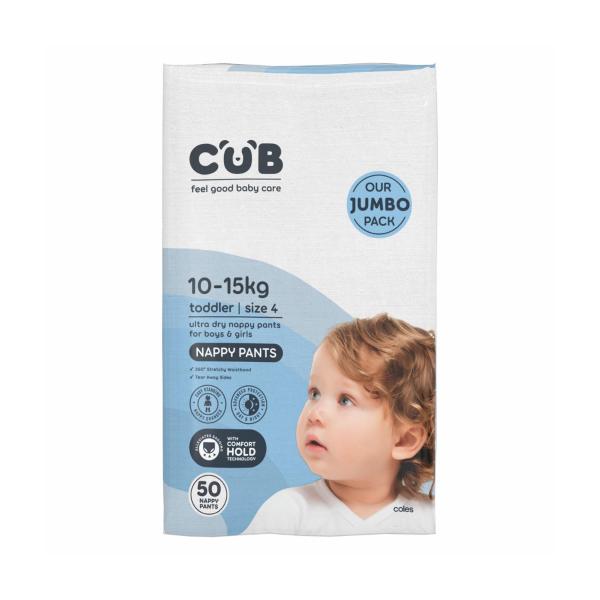 Nappy Pants Size 4 Jumbo (10-15kg)