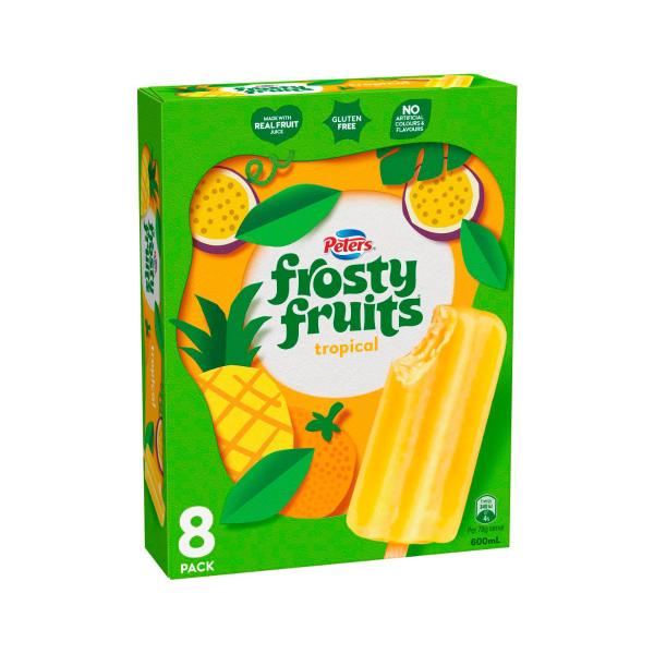 Frosty Fruits Tropical Ice Blocks 8 Pack
