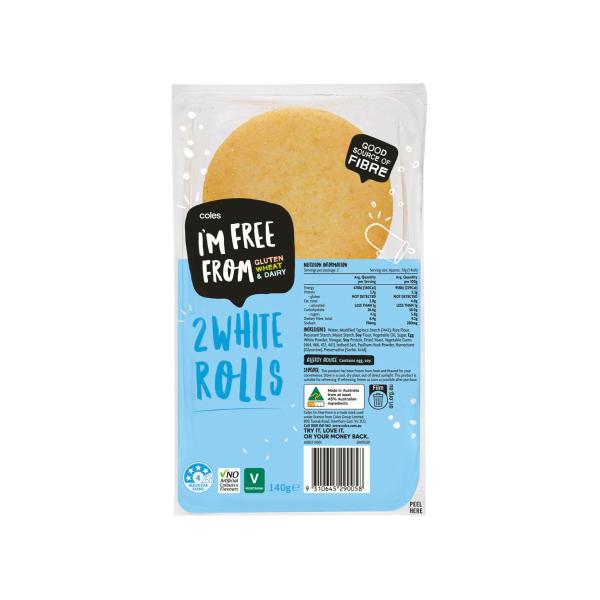 Gluten Free White Rolls 2 Pack