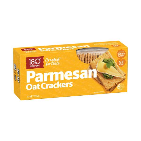 Parmesan Oat Crackers