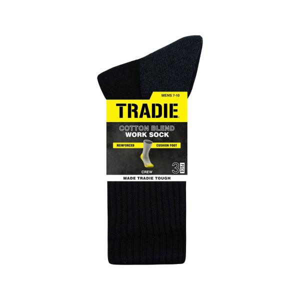 Mens Work Socks 7-10 Black