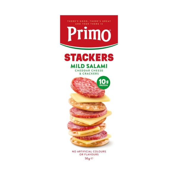 Stacker Mild Salami Cheese & Crackers