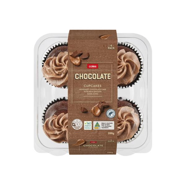 Cupcakes Chocolate 4 Pack