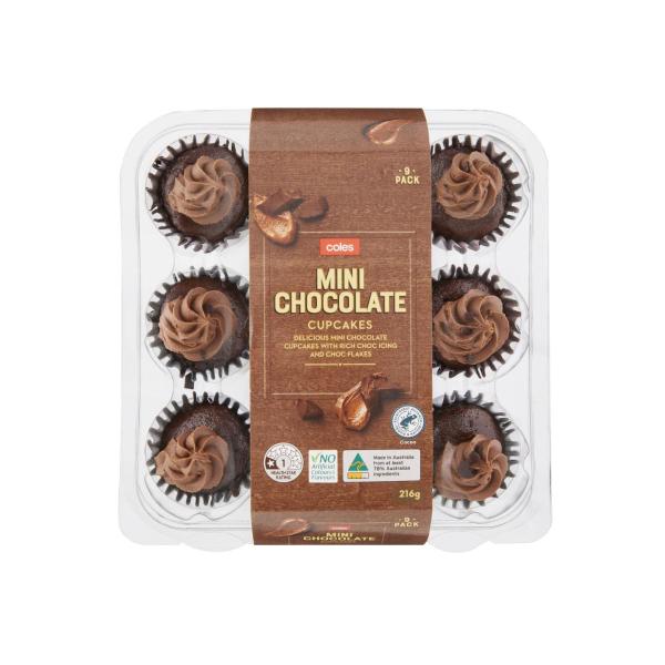 Chocolate Mini Cupcakes 9 Pack