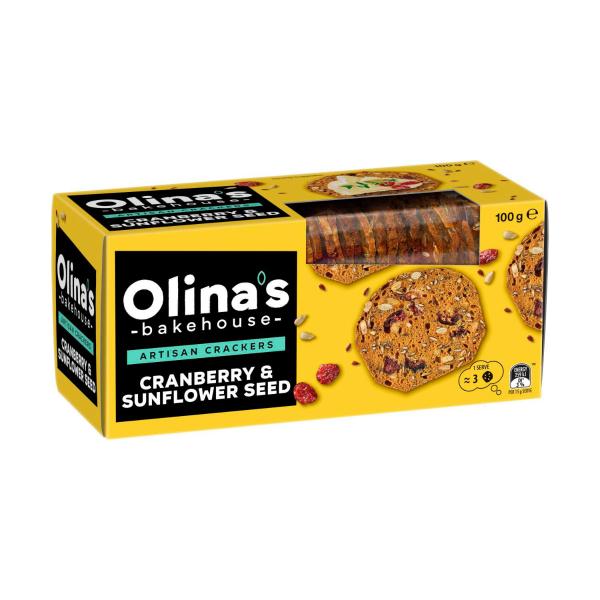 Artisan Crackers Cranberry & Sunflower Seed
