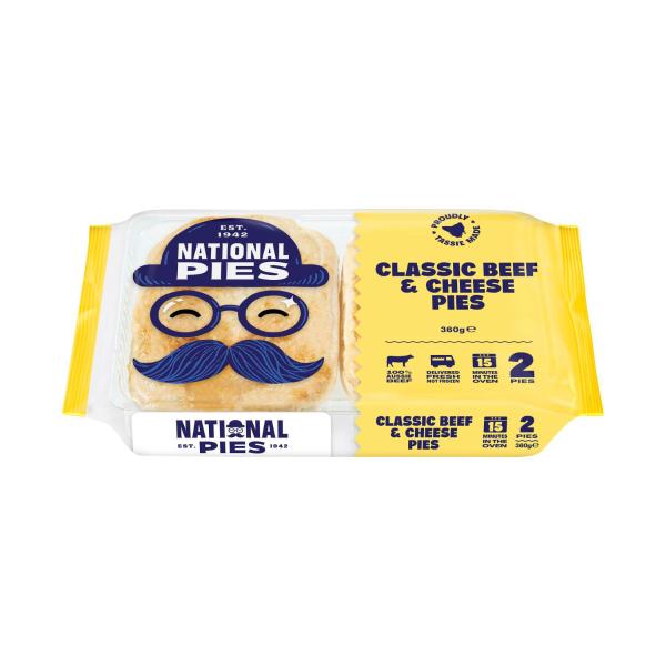 Classic Beef & Cheese Pies 2 Pack