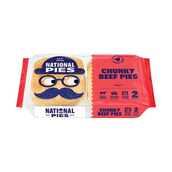 Chunky Beef Pies 2 Pack
