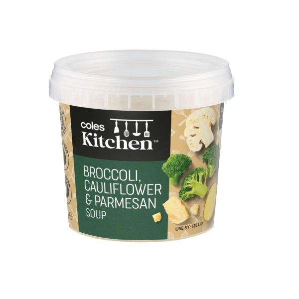 Broccoli Cauliflower & Parmesan Soup