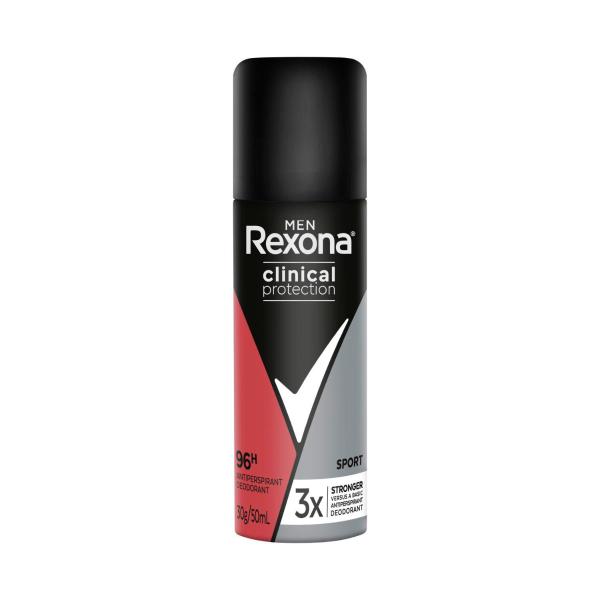 Men Deodorant 96hr Clinical Aerosol Sport Travel Pack