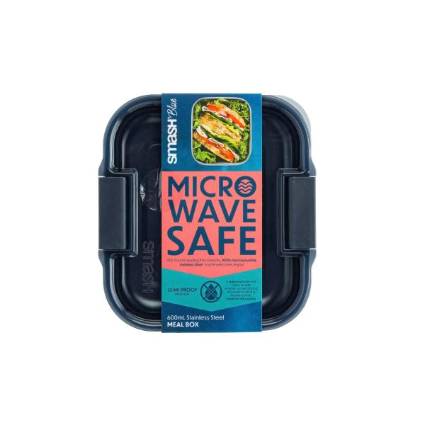 Blue Stainless Steel Meal Box 600ml