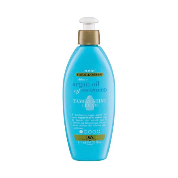 Flexible Control Shine + Hydrate Argan Oil Of Morocco Tame & Shine Cream For Frizzy Hair