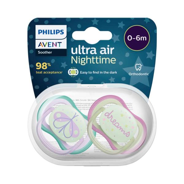 Soother Air Nighttime Mix Bpa Free 0-6 Months