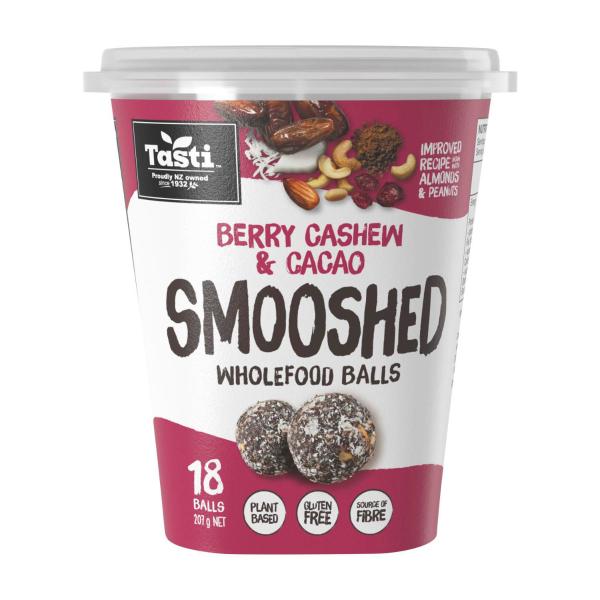 Smooshed Wholefood Balls Berry Cashew & Cacao