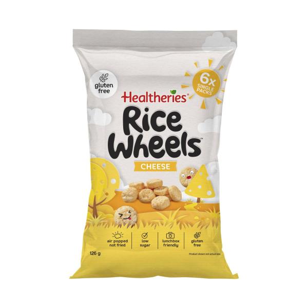 Rice Wheels Cheese Multipack Gluten Free Lunchbox Snacks 6x21g