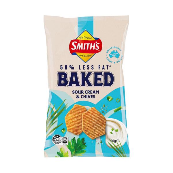 Oven Baked Potato Chips Share Pack Sour Cream & Chives