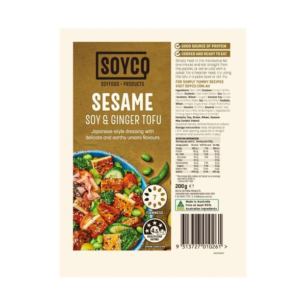 Flavoured Tofu Sesame Soy Ginger