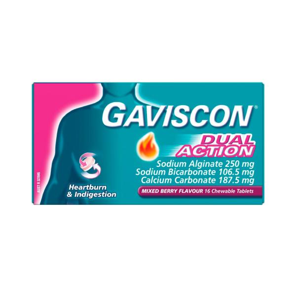 Chewable Tablets Heartburn And Indigestion Relief Mixed Berry