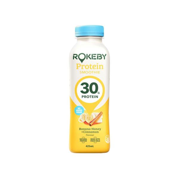 Protein Smoothie Banana Honey Cinnamon