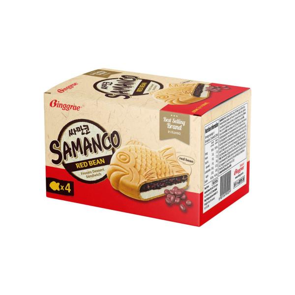 Samanco Dessert Sandwich Red Bean 4 Pack