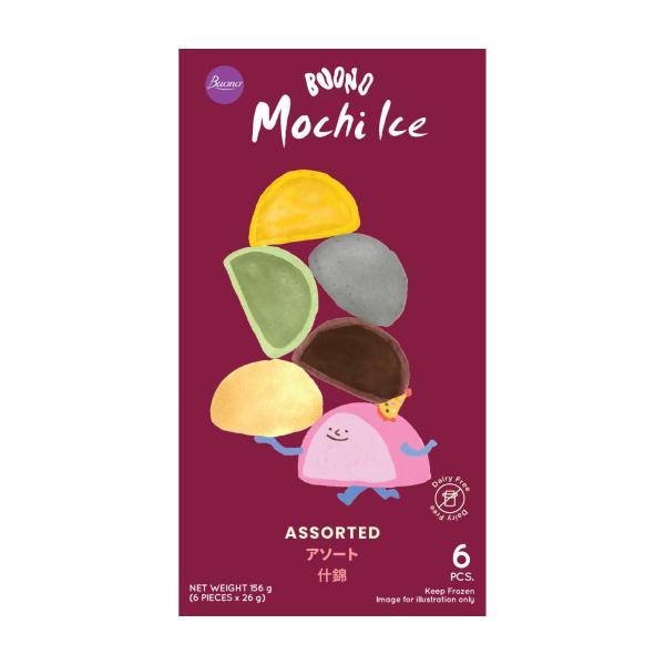 Mochi Ice Assorted Delights 6 Pack