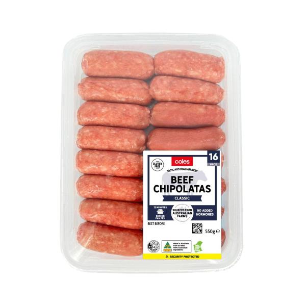 Beef Chipolatas