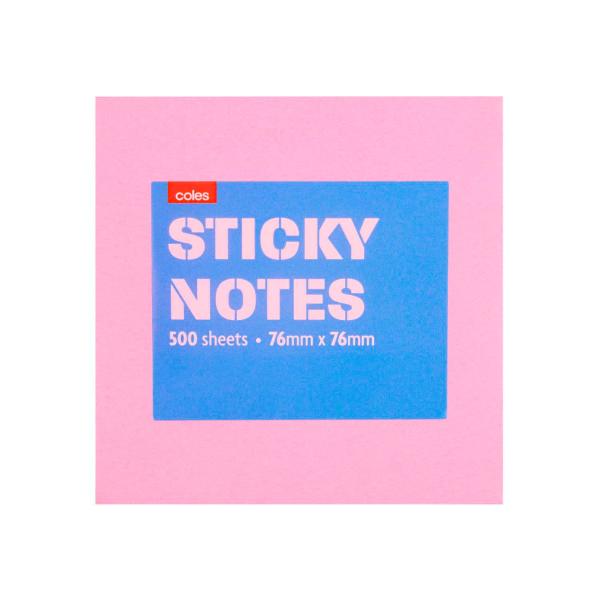 Sticky Notes Assorted Colours
