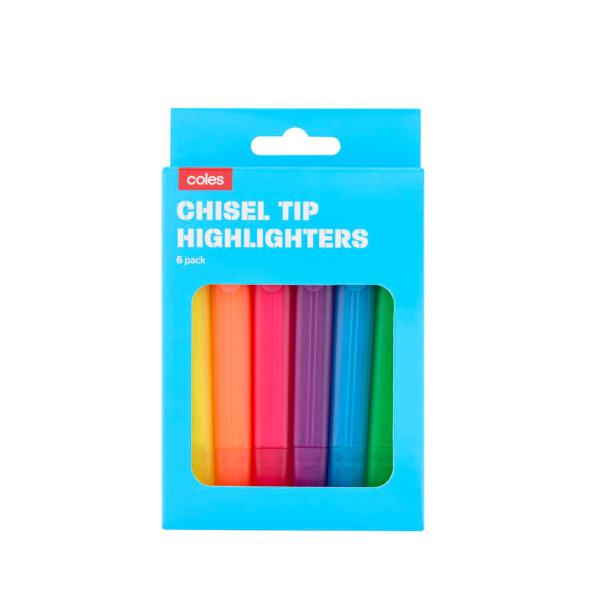 Pastel Highlighters Chisel Tip in Pouch