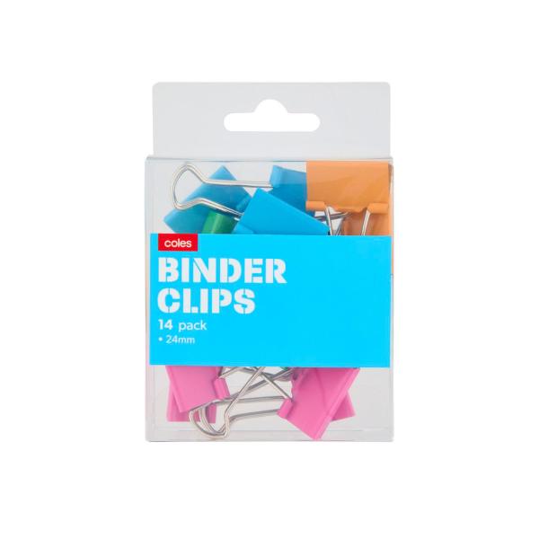 Assorted Binder Clips 24mm