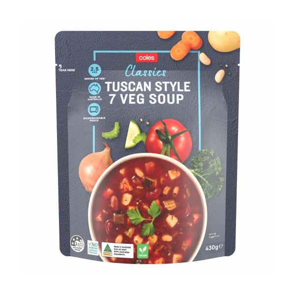 Tuscan Style 7 Veg Soup & 3 Bean Soup Pouch