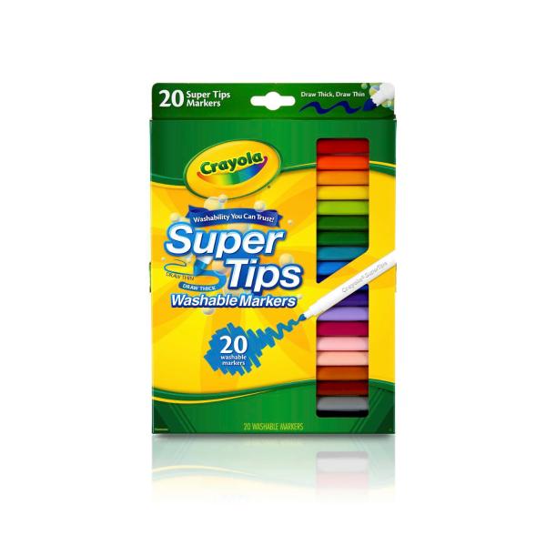 Super Tips Washable Med Tip Markers