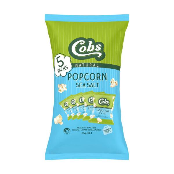 Sea Salt Popcorn Multipack Lunchbox Snacks 5 Pack