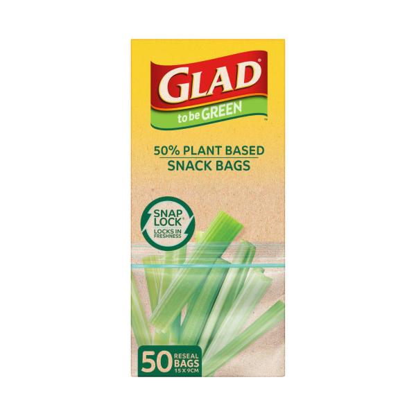 To Be Green Snack Snaplock Plant Based Bags