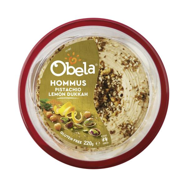 Garnished Dip Hommus Pistachio Lemon Dukkah