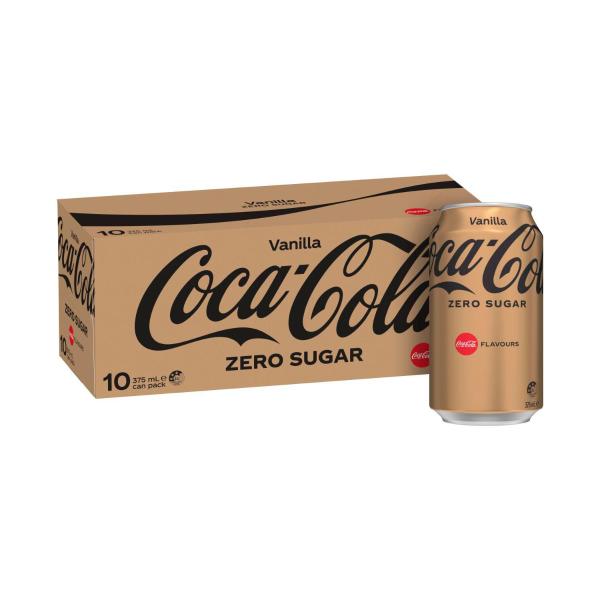 Zero Sugar Vanilla Soft Drink Multipack Cans 375ml