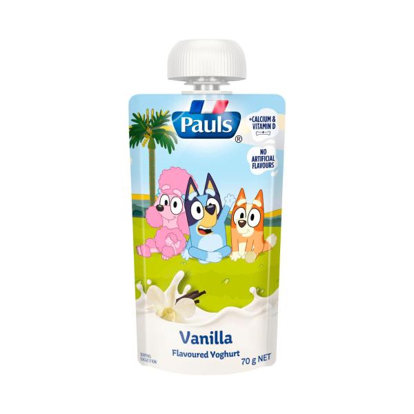 Kids Bluey Vanilla Flavoured Yoghurt Pouch