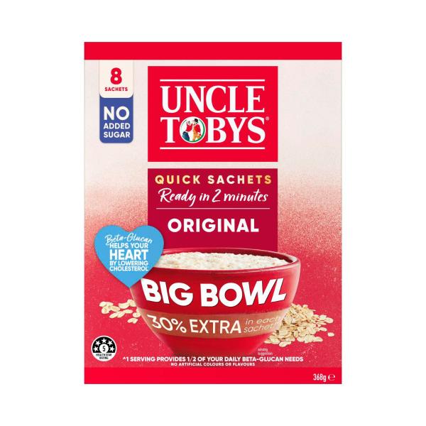 Oats Quick Sachets Breakfast Cereal Original Big Bowl