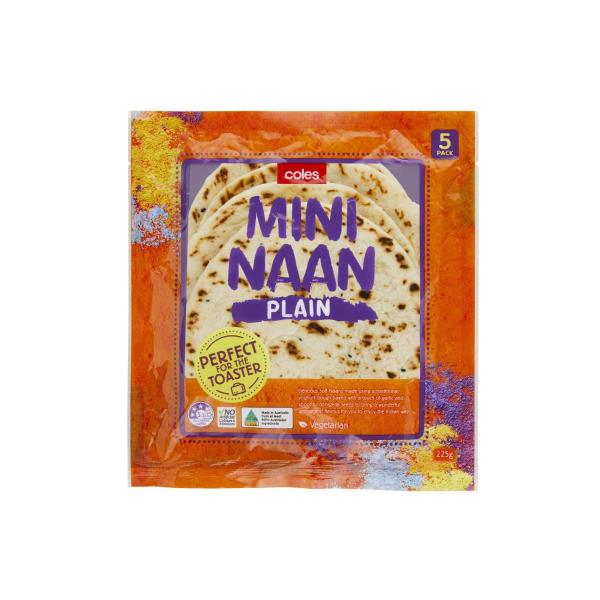 Mini Toasty Plain Naan 5 Pack