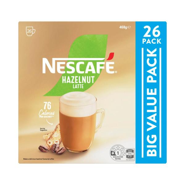 Hazelnut Latte Coffee Sachets